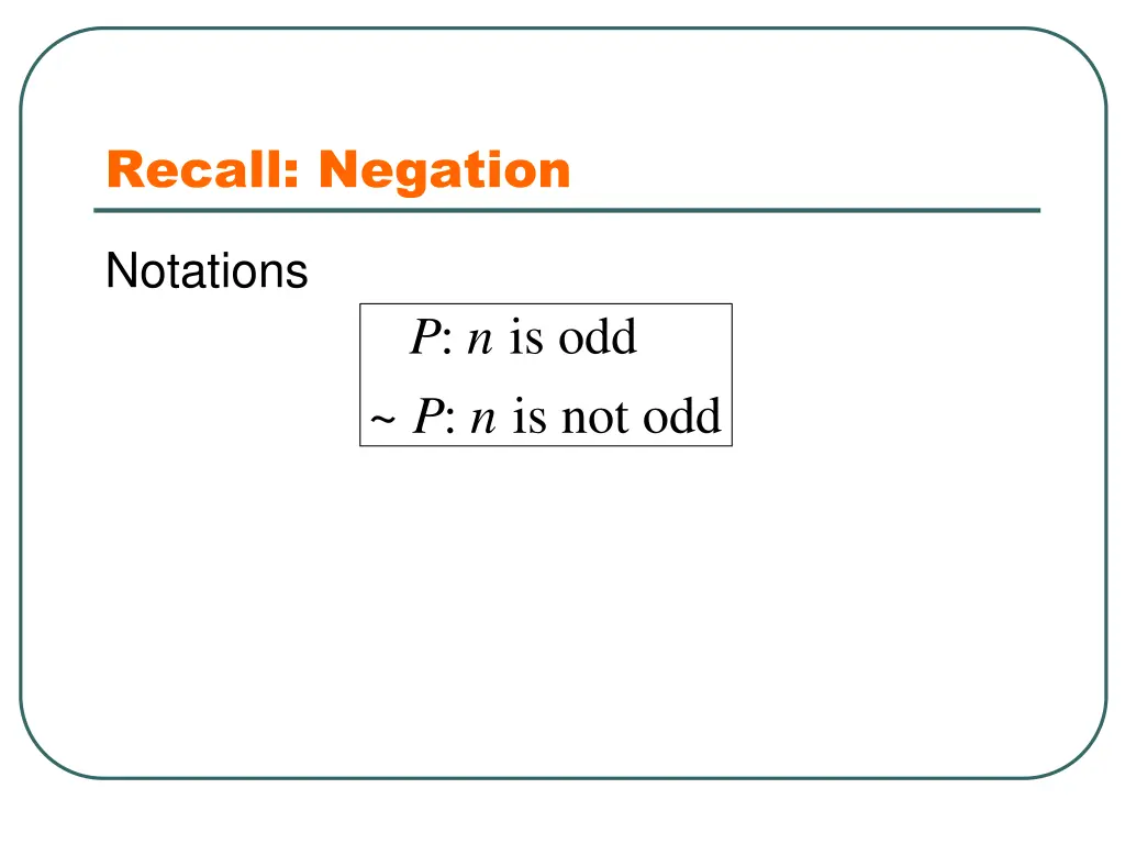 recall negation 1