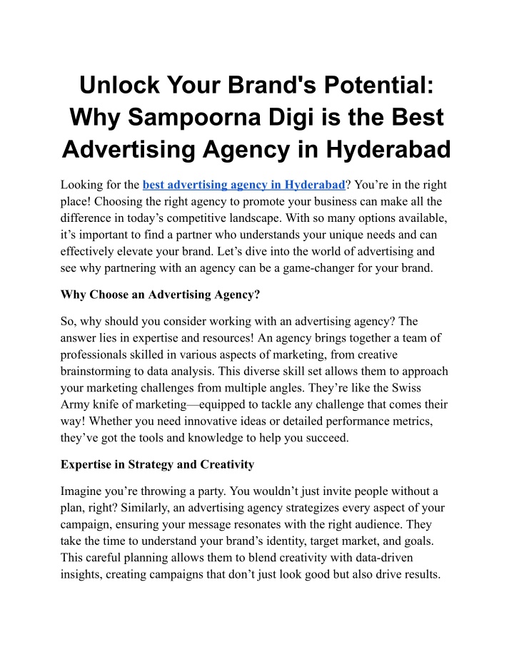 unlock your brand s potential why sampoorna digi