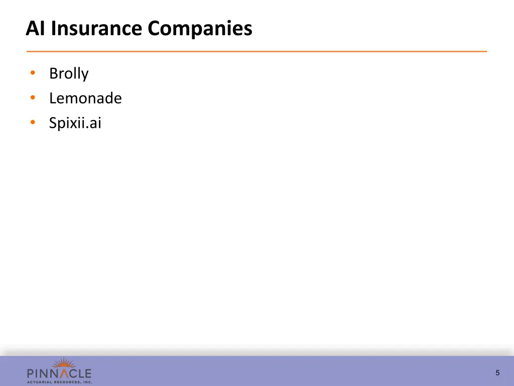ai insurance companies