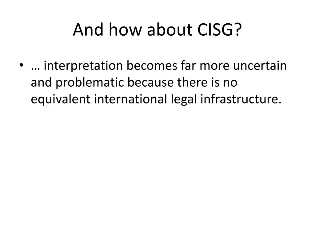 and how about cisg