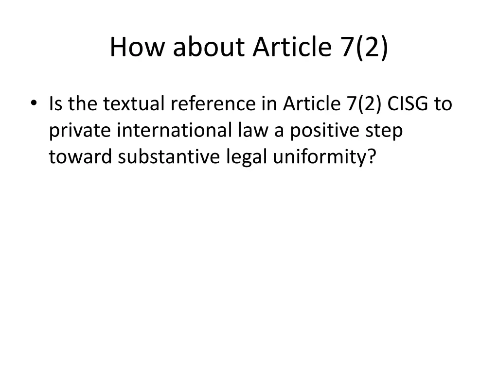 how about article 7 2