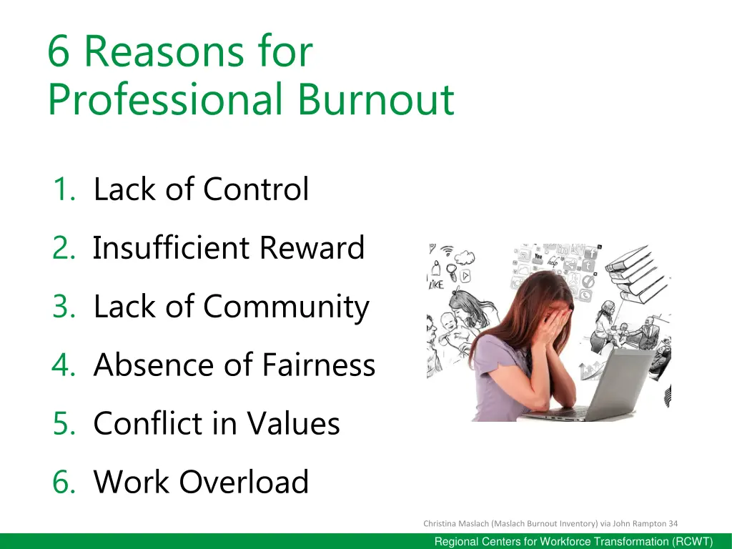 6 reasons for professional burnout