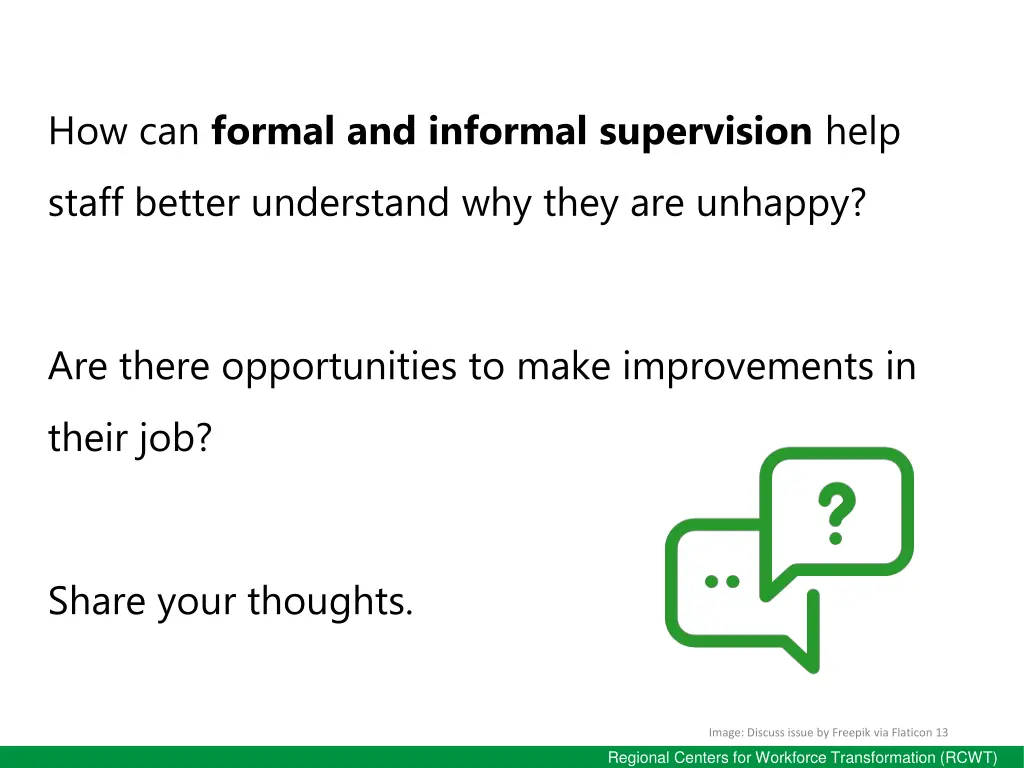 how can formal and informal supervision help