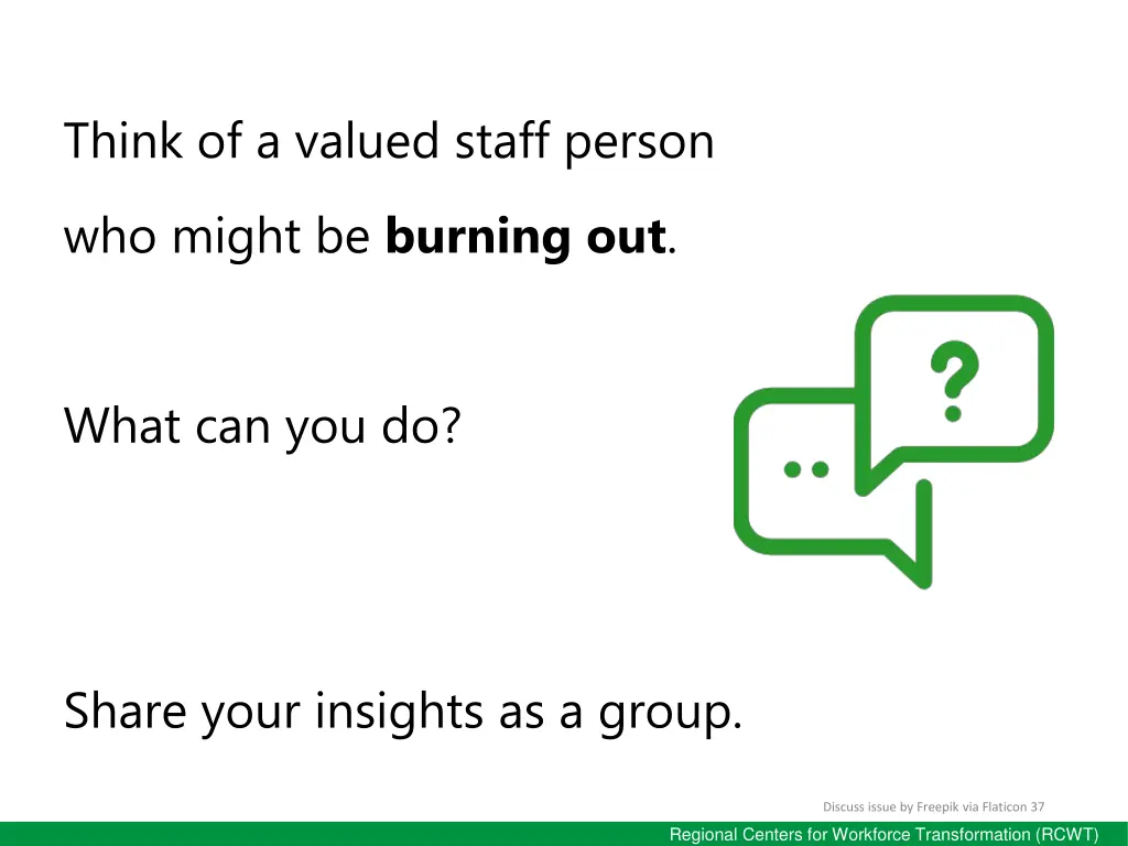 think of a valued staff person