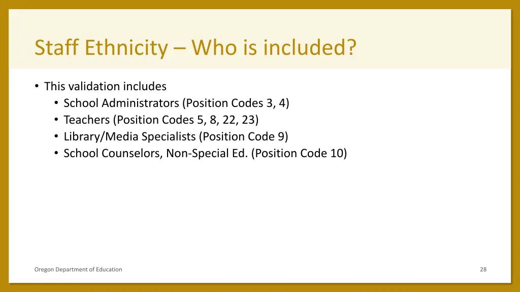 staff ethnicity who is included