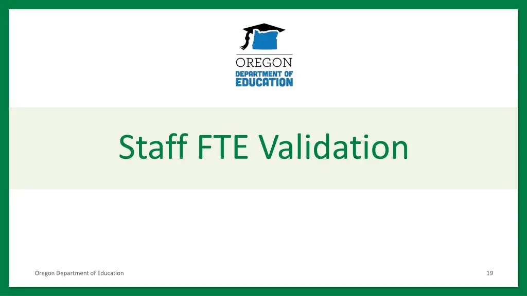 staff fte validation