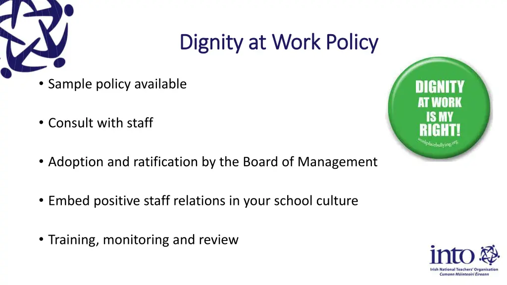 dignity at work policy dignity at work policy