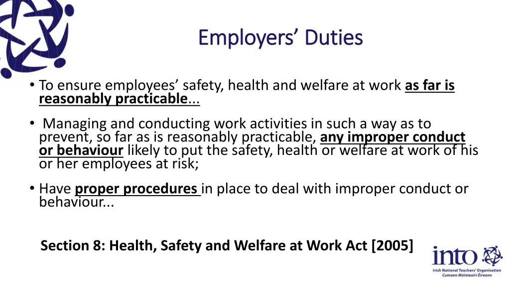 employers duties employers duties