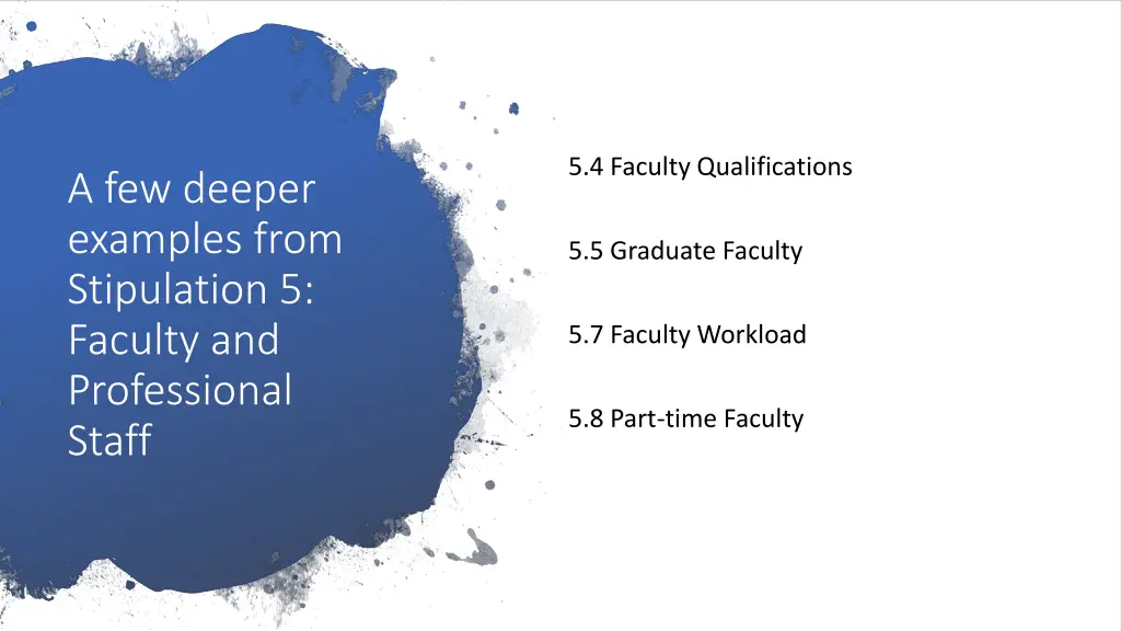 5 4 faculty qualifications