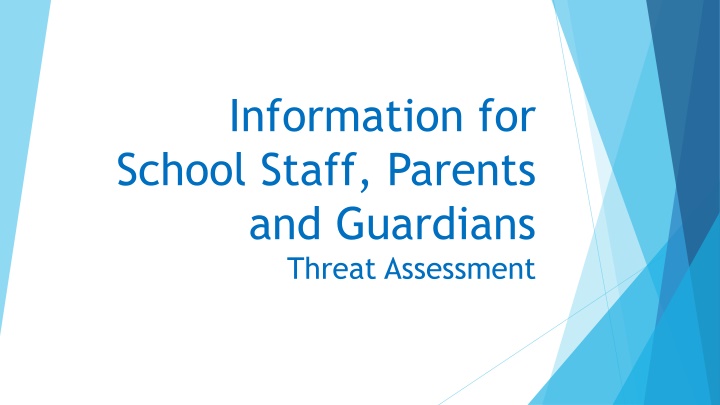 information for school staff parents