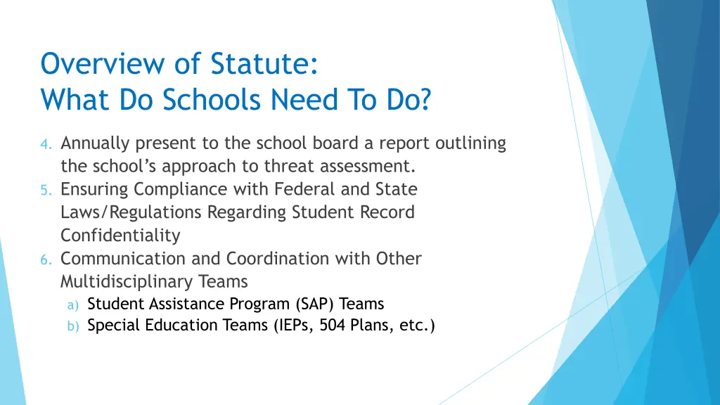 overview of statute what do schools need to do 1