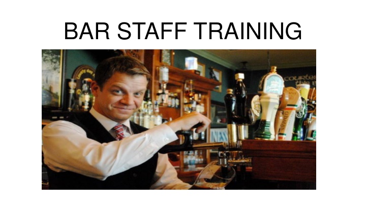 bar staff training