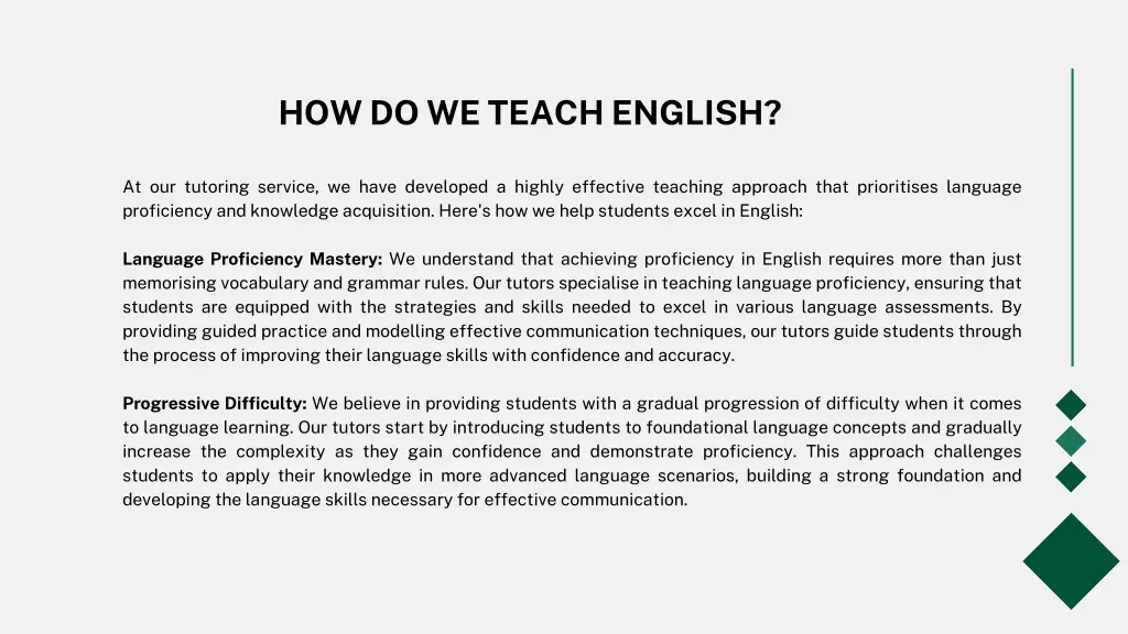 how do we teach english