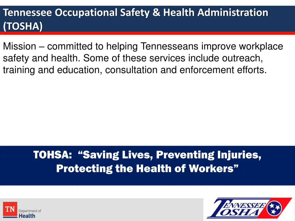 tennessee occupational safety health