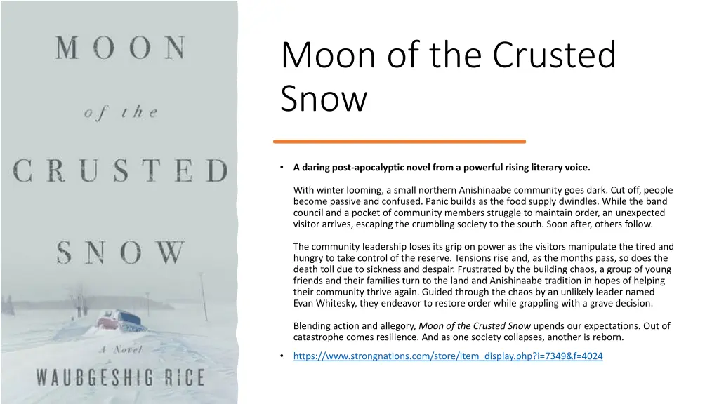 moon of the crusted snow