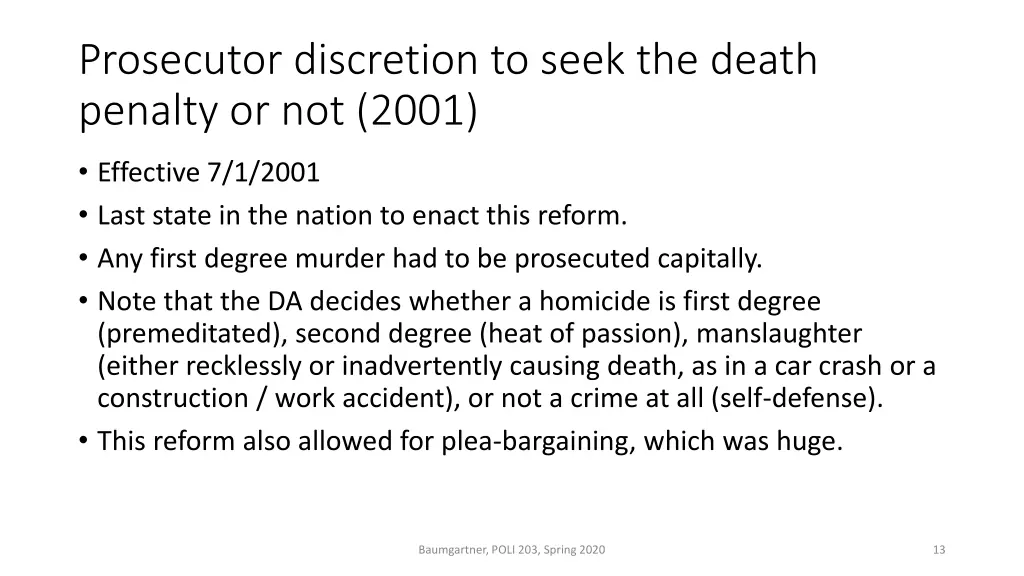 prosecutor discretion to seek the death penalty