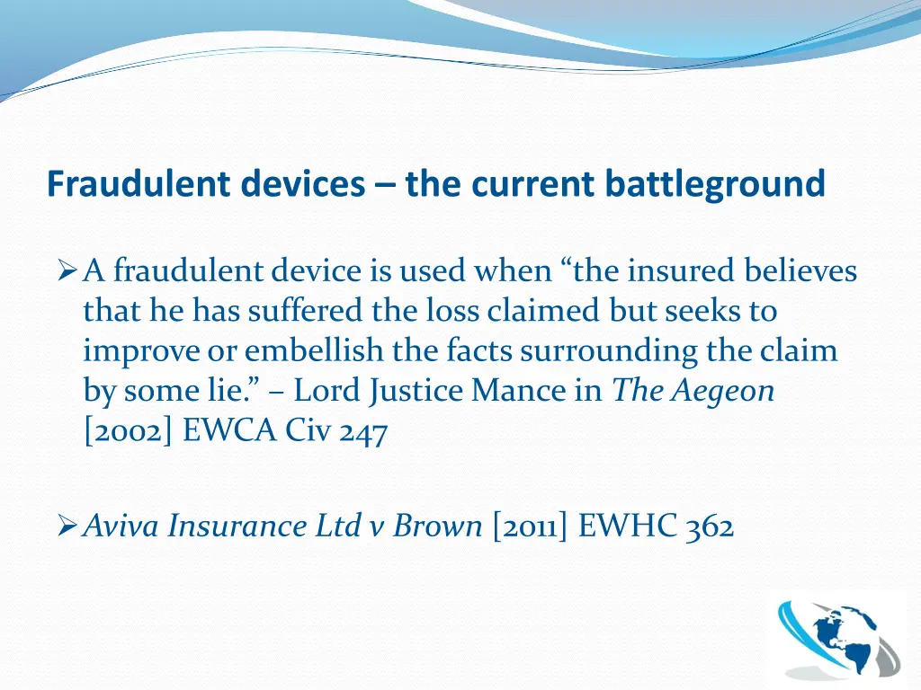 fraudulent devices the current battleground