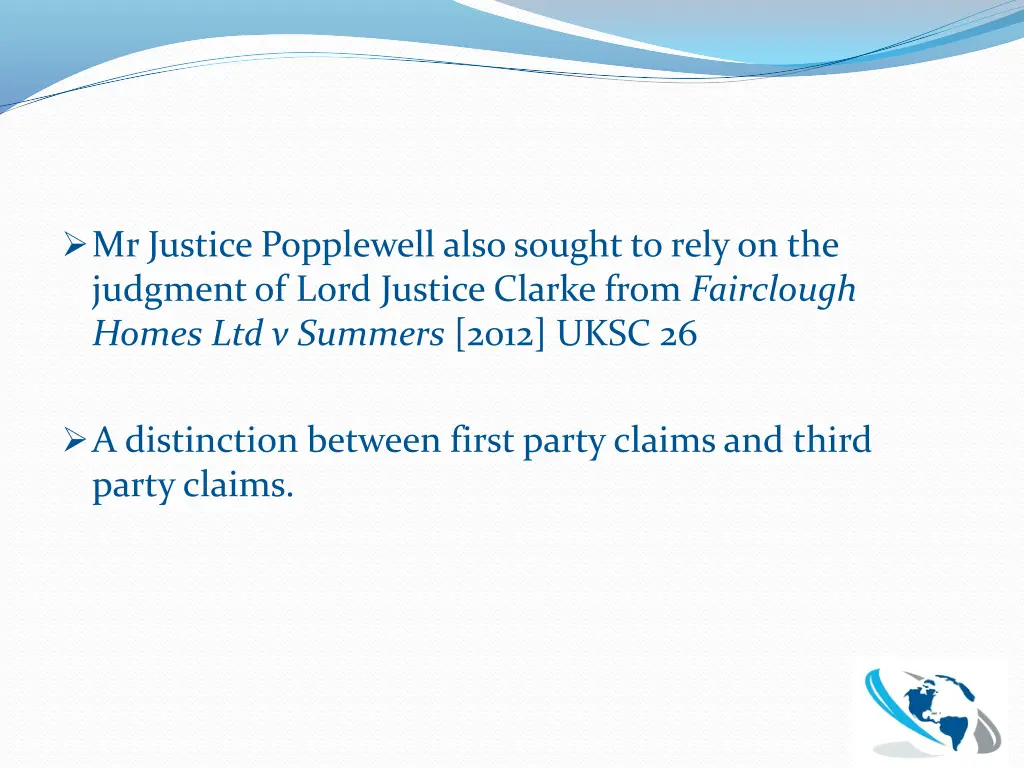 mr justice popplewell also sought to rely