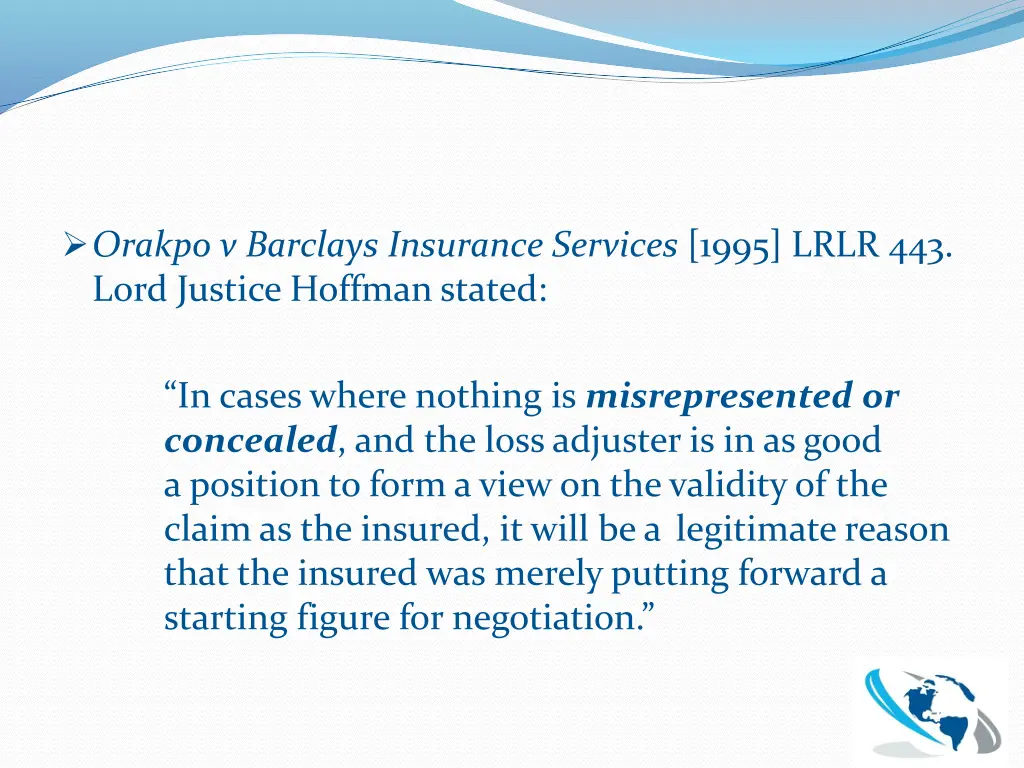 orakpo v barclays insurance services 1995 lrlr