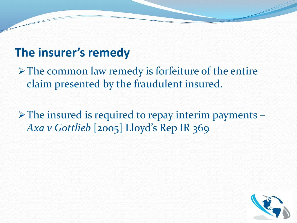 the insurer s remedy