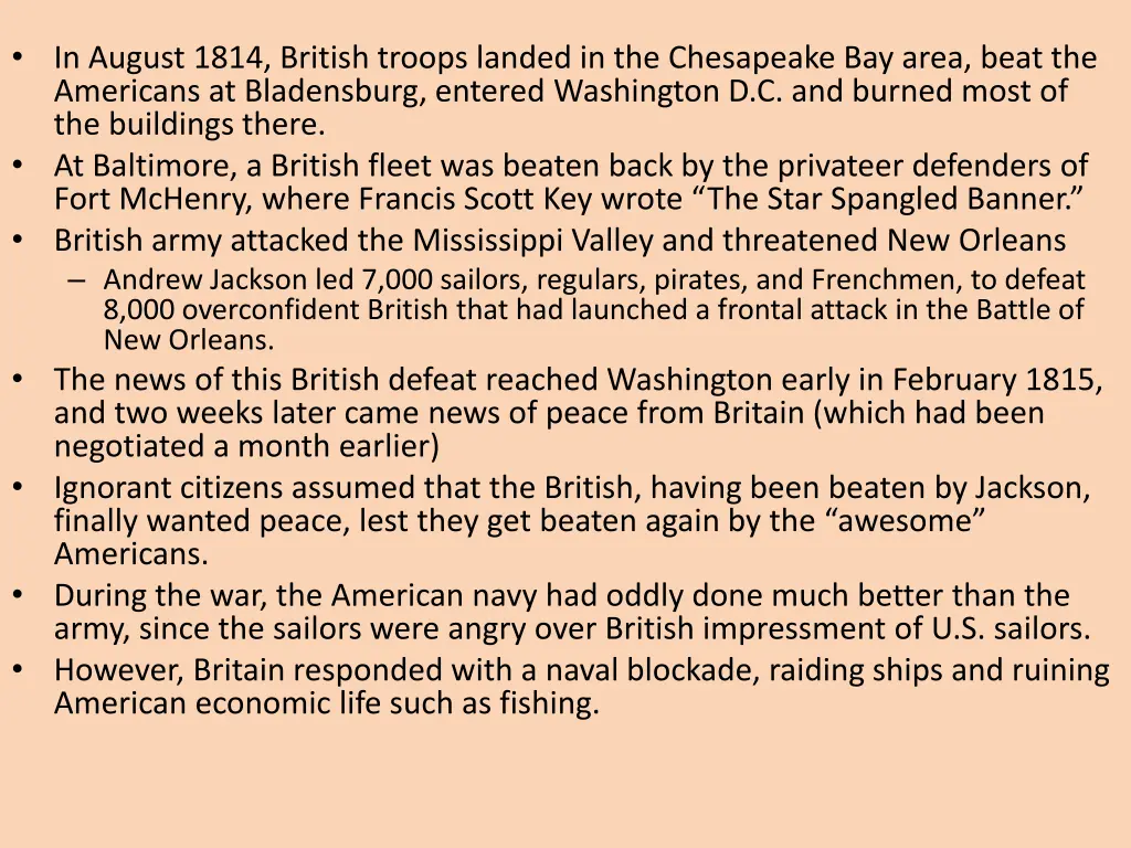 in august 1814 british troops landed