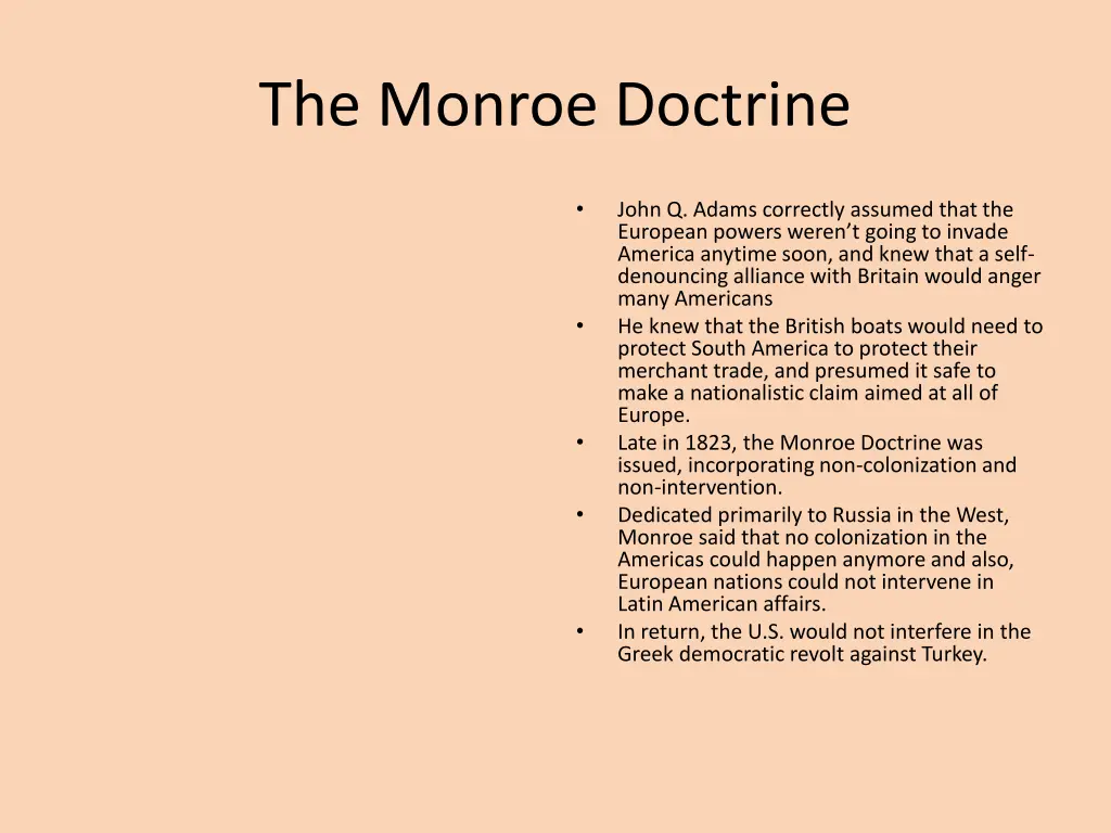 the monroe doctrine