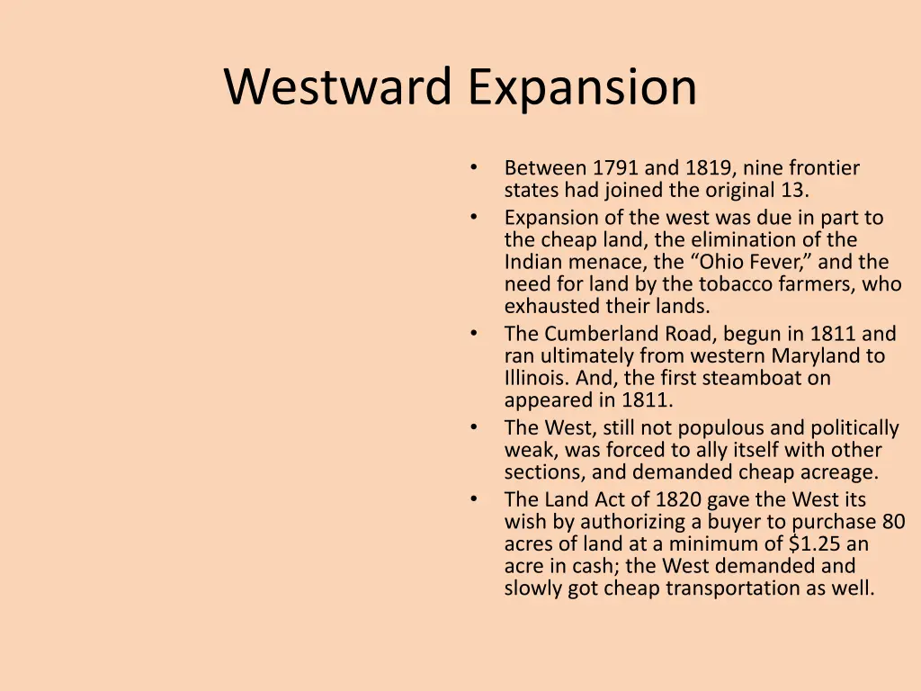 westward expansion