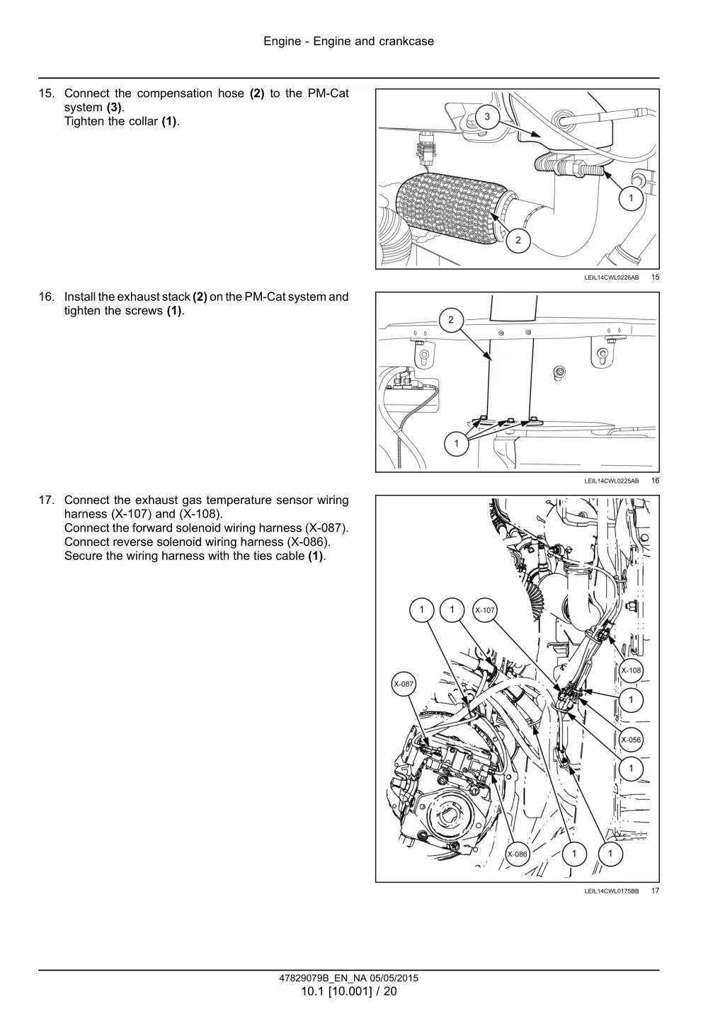 engine engine and crankcase 17