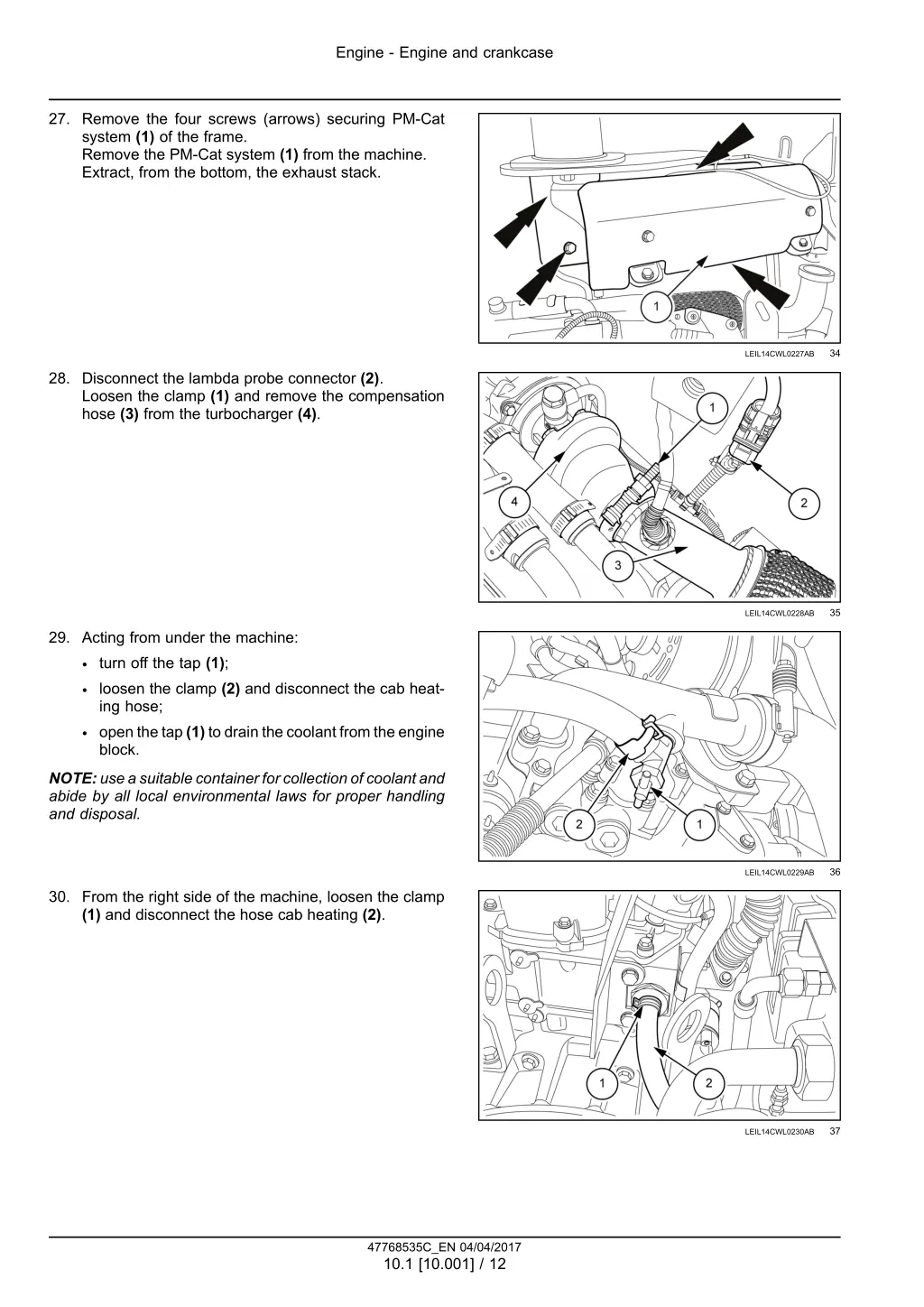 engine engine and crankcase 9