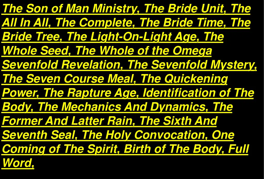 the son of man ministry the bride unit