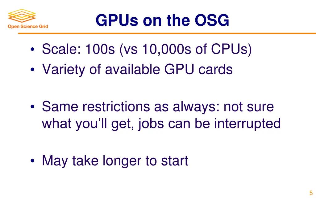 gpus on the osg