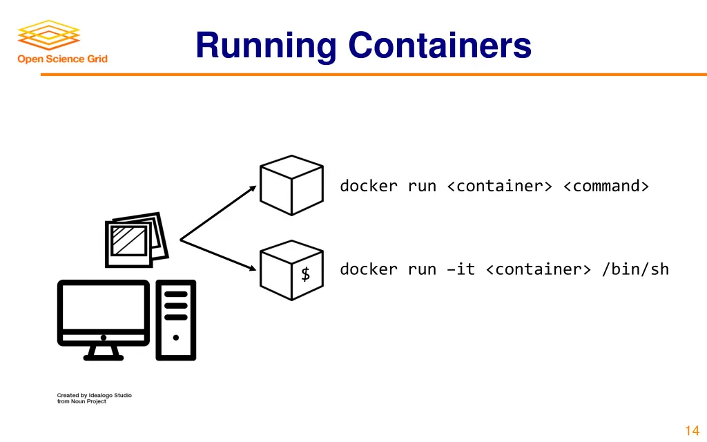 running containers