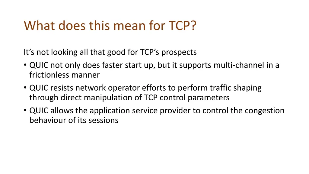 what does this mean for tcp