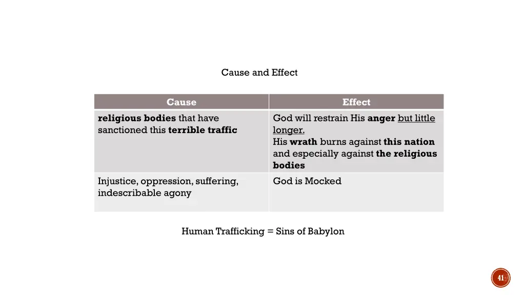 cause and effect