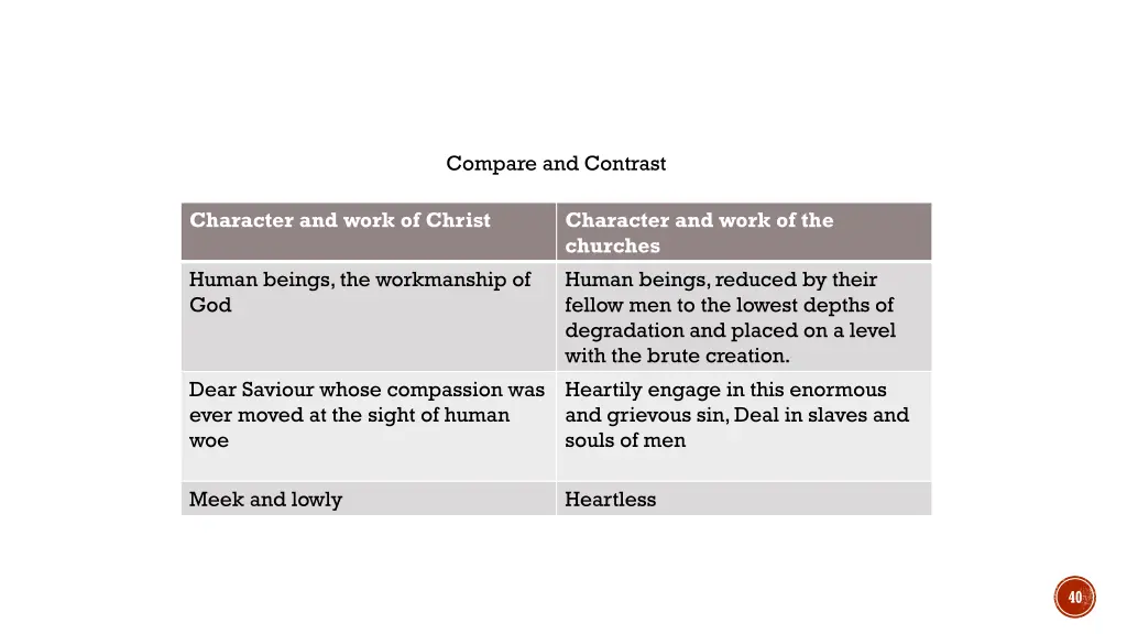 compare and contrast