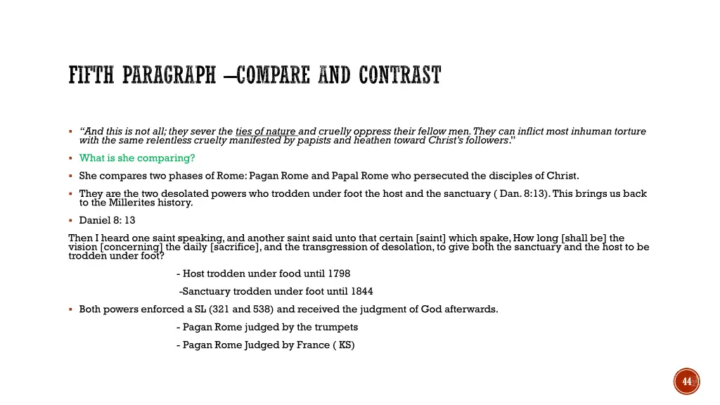 fifth paragraph compare and contrast 1