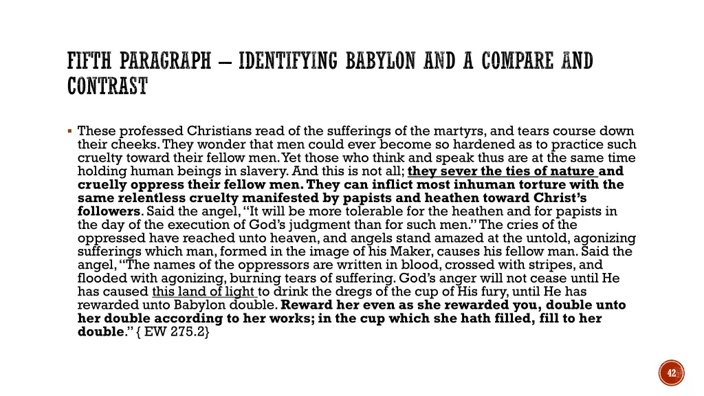 fifth paragraph identifying babylon and a compare