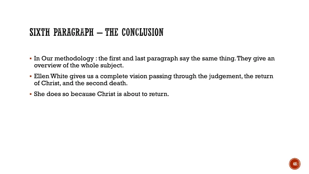 sixth paragraph the conclusion 1