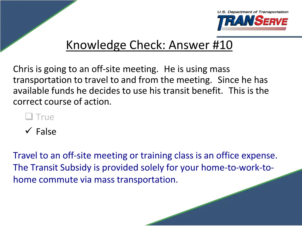 knowledge check answer 10