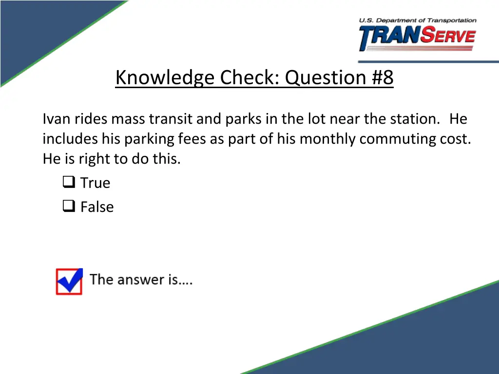 knowledge check question 8