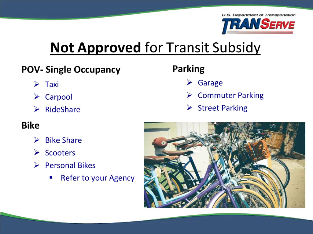 notapproved fortransitsubsidy