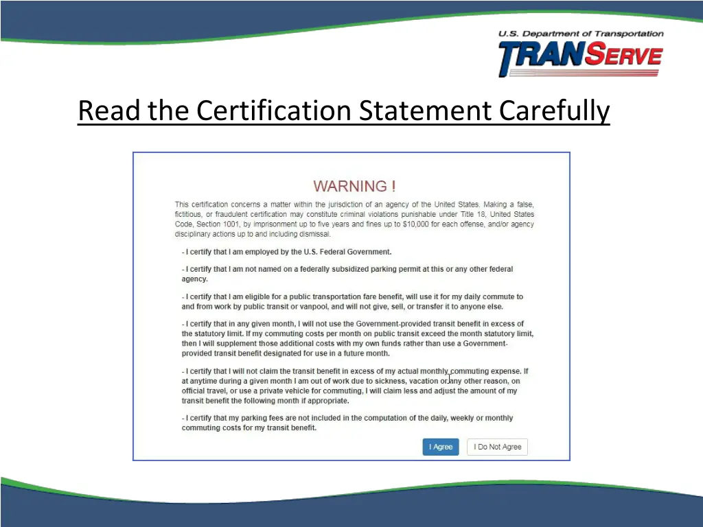 readthe certification statement carefully