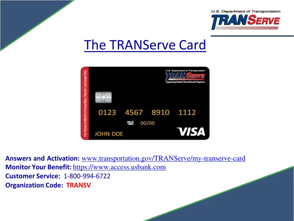 the transerve card