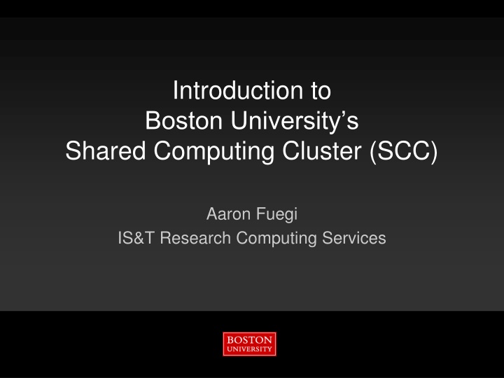 introduction to boston university s shared