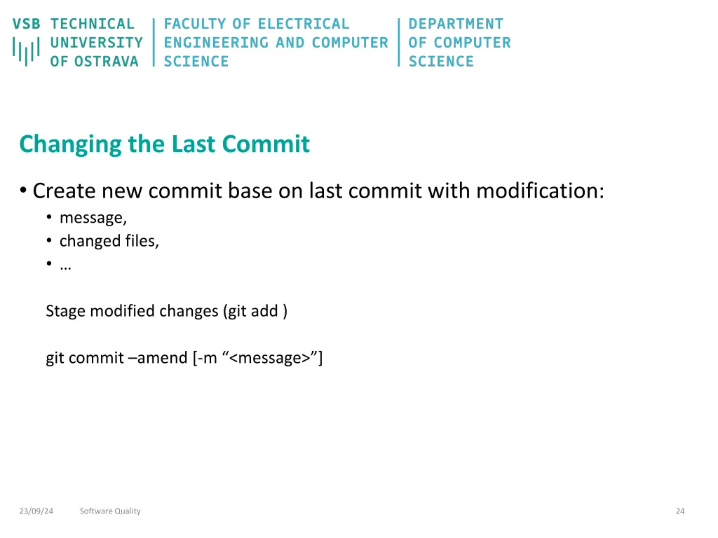 changing the last commit