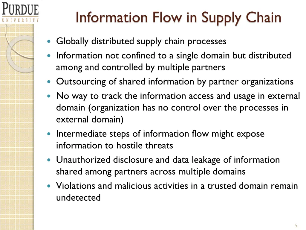 information flow in supply chain