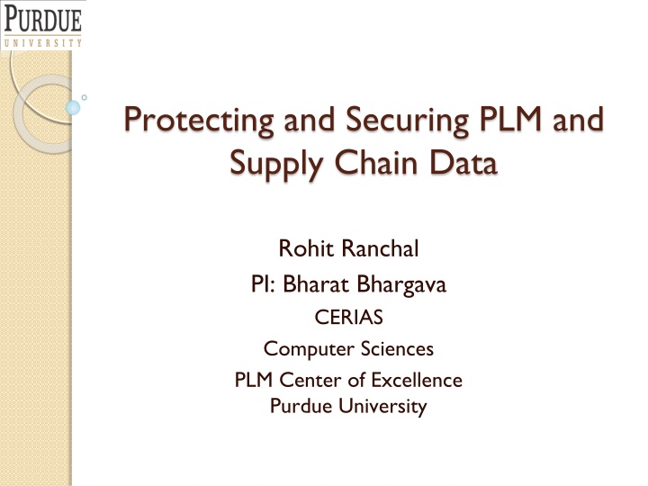 protecting and securing plm and supply chain data