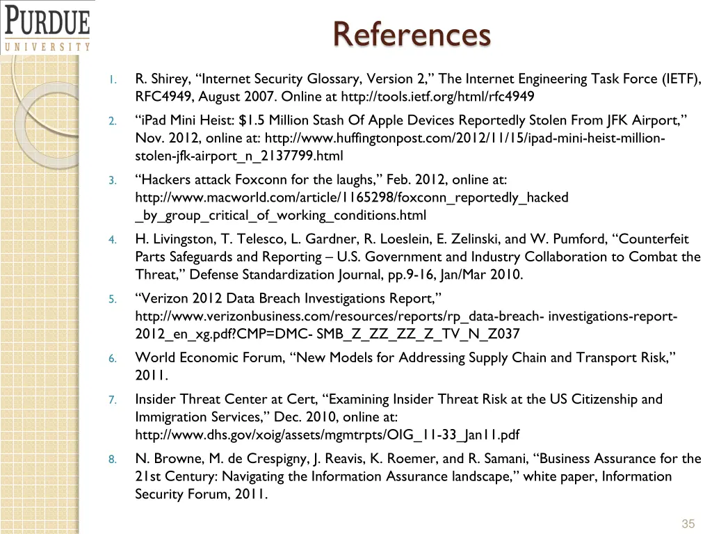 references