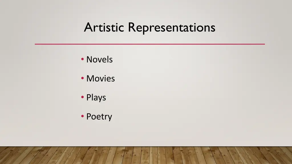 artistic representations