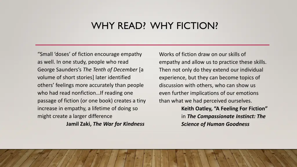 why read why fiction